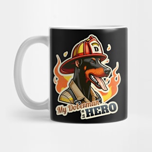 Fireman Doberman Mug